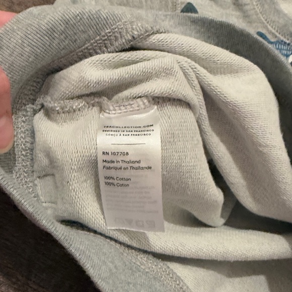 Tea Collection 100% Cotton Heather Grey Raccoon Graphic Pullover Sweatshirt - Picture 3 of 11